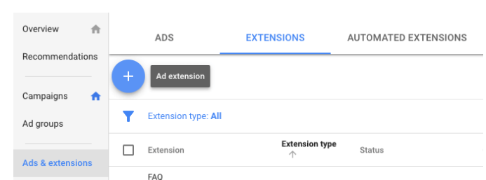 google ads image extension